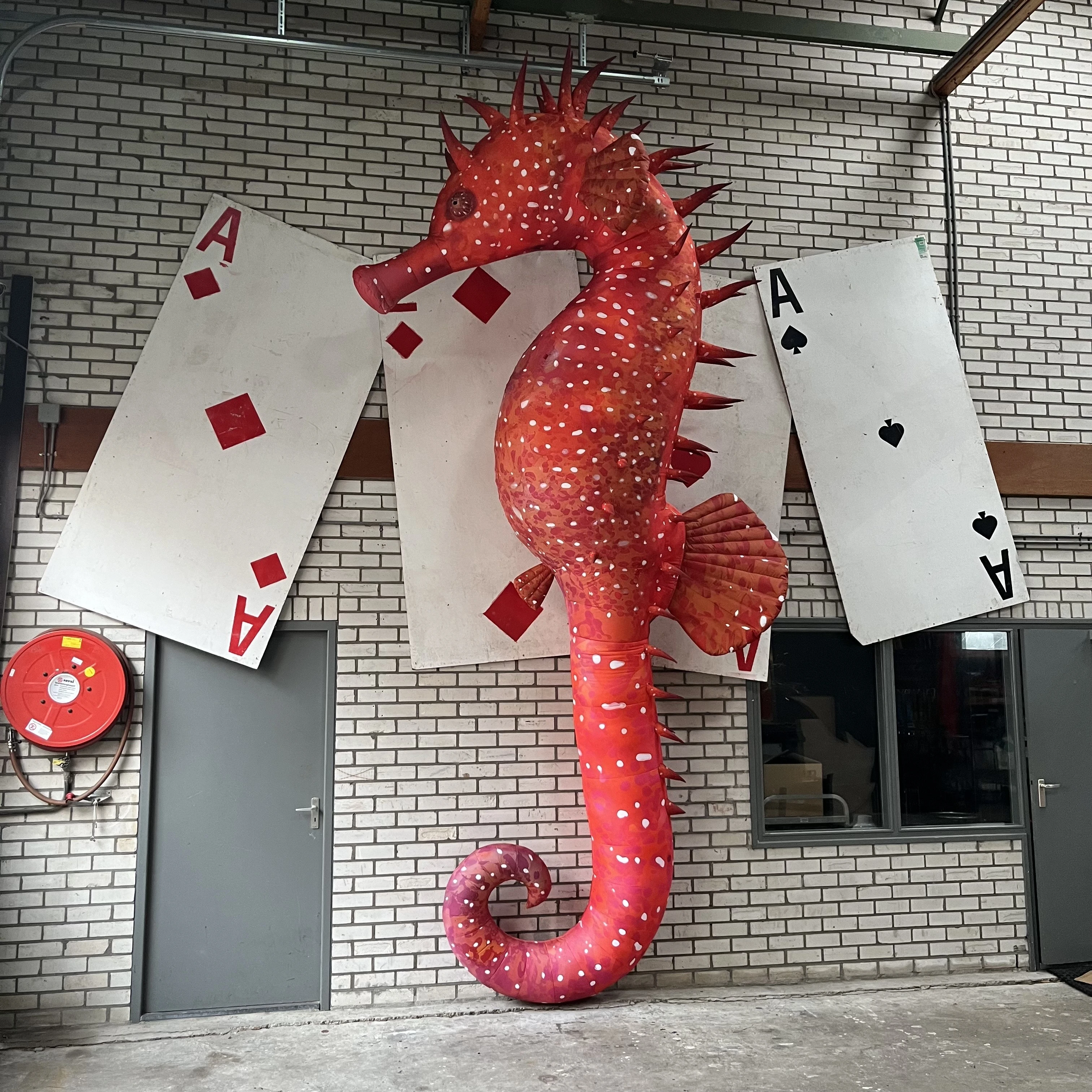 Zeepaard seahorse decoratie onderwater wereld thema festival