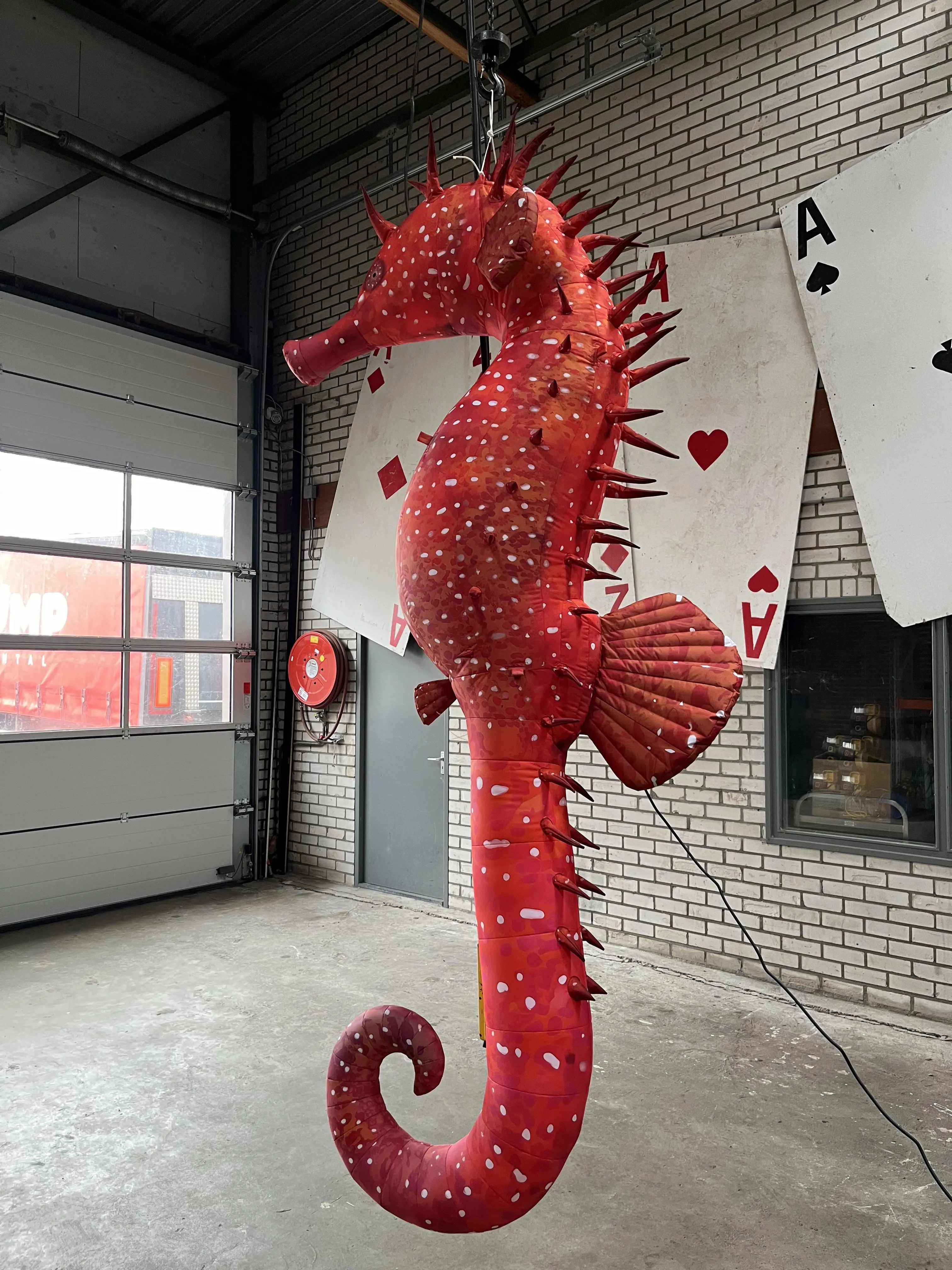 Seahorse Zeepaard decoratie 3 meter