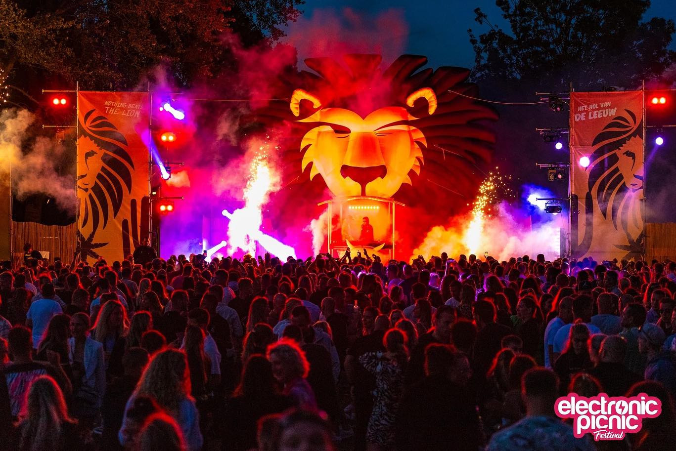 Leeuw lion stage Festival aankleding